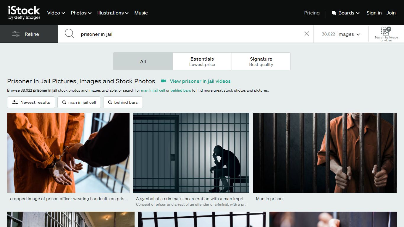 Prisoner In Jail Pictures, Images and Stock Photos